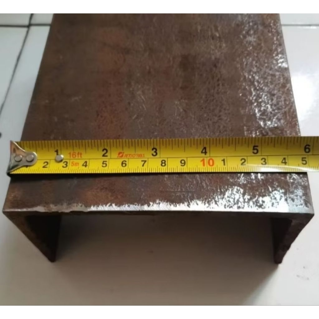 Besi UNP 150mm x 75mm tebal 5mm Panjang 100 CM