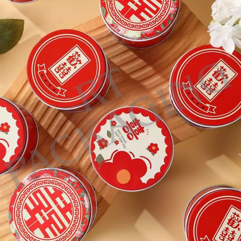 [RT PACKAGING] Kaleng Permen Souvenir Wedding |  Kaleng Permen Sangjit | Tempat Permen Sangjit | Pac