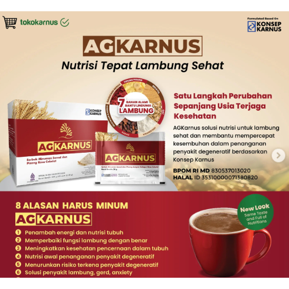 Alga Gold Sereal / Minuman Kolagen / AG KARNUS / Obat Lambung Terbaru Alga Gold Cereal Original