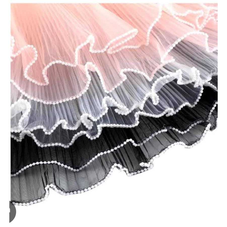 Wrapping Tile Mutiara/Kain Tile Buket Bunga Renda Gelombang