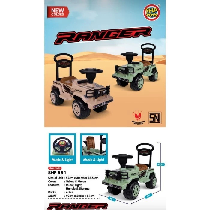 MAINAN MOBIL DORONG ANAK SHP JR 551 / MOBIL DORONG ANAK / SEPEDA ANAK / SHP TOYS