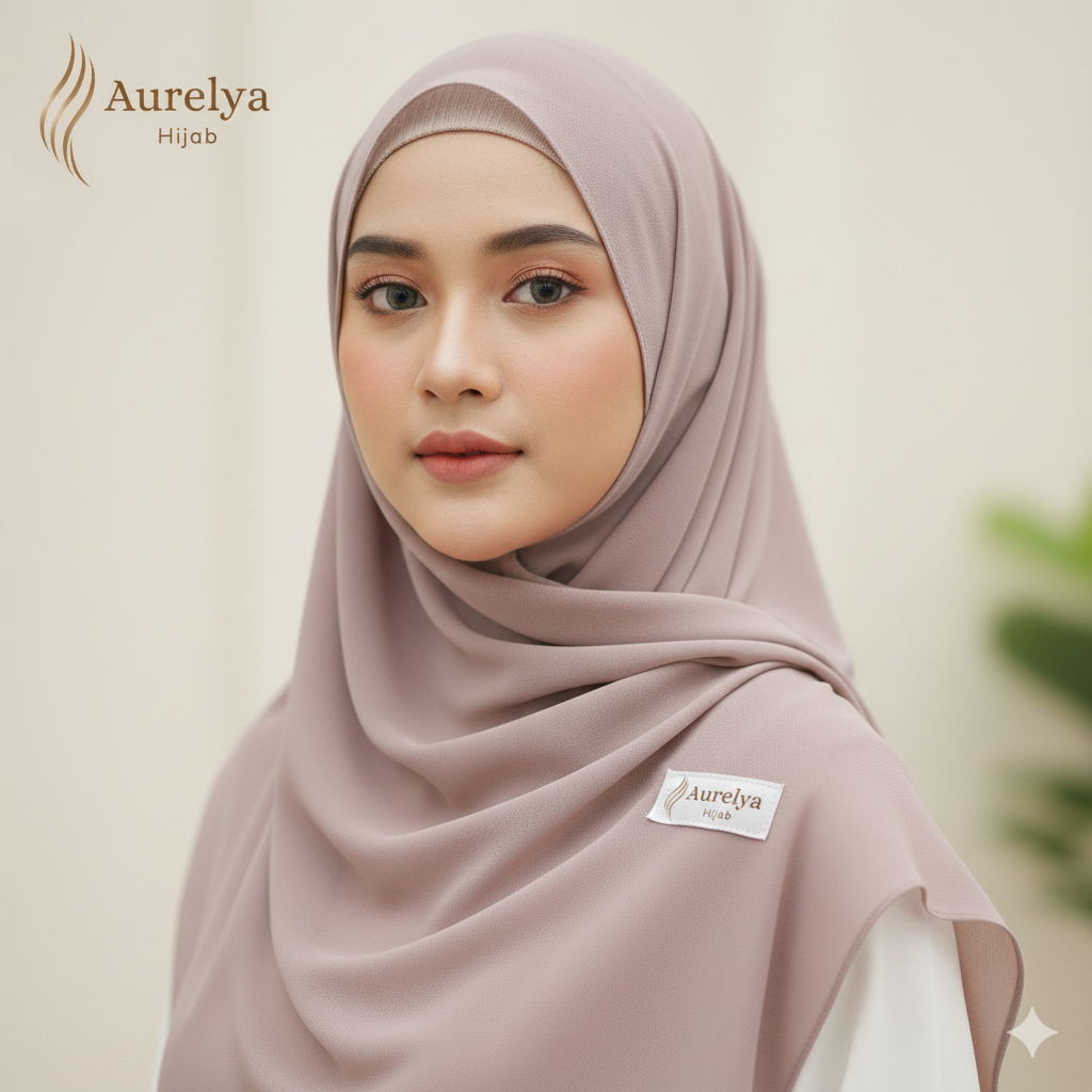 Aurelya Hijab - Hijab Pashmina Syar'i dan Modern - Soft Lilac