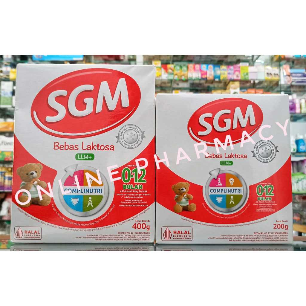 SGM Bebas Laktosa LLM+ 200GR & 400GR - Meredakan Diare  Bayi