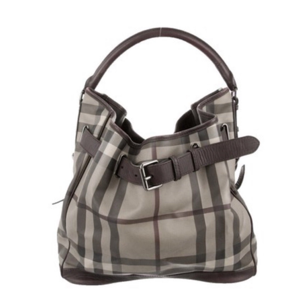 Preloved Burberry Leather Walden Hobo Bag