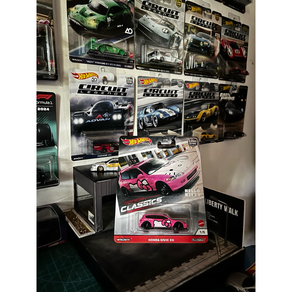 Hot wheels civic eg hello kitty premium (free protect)