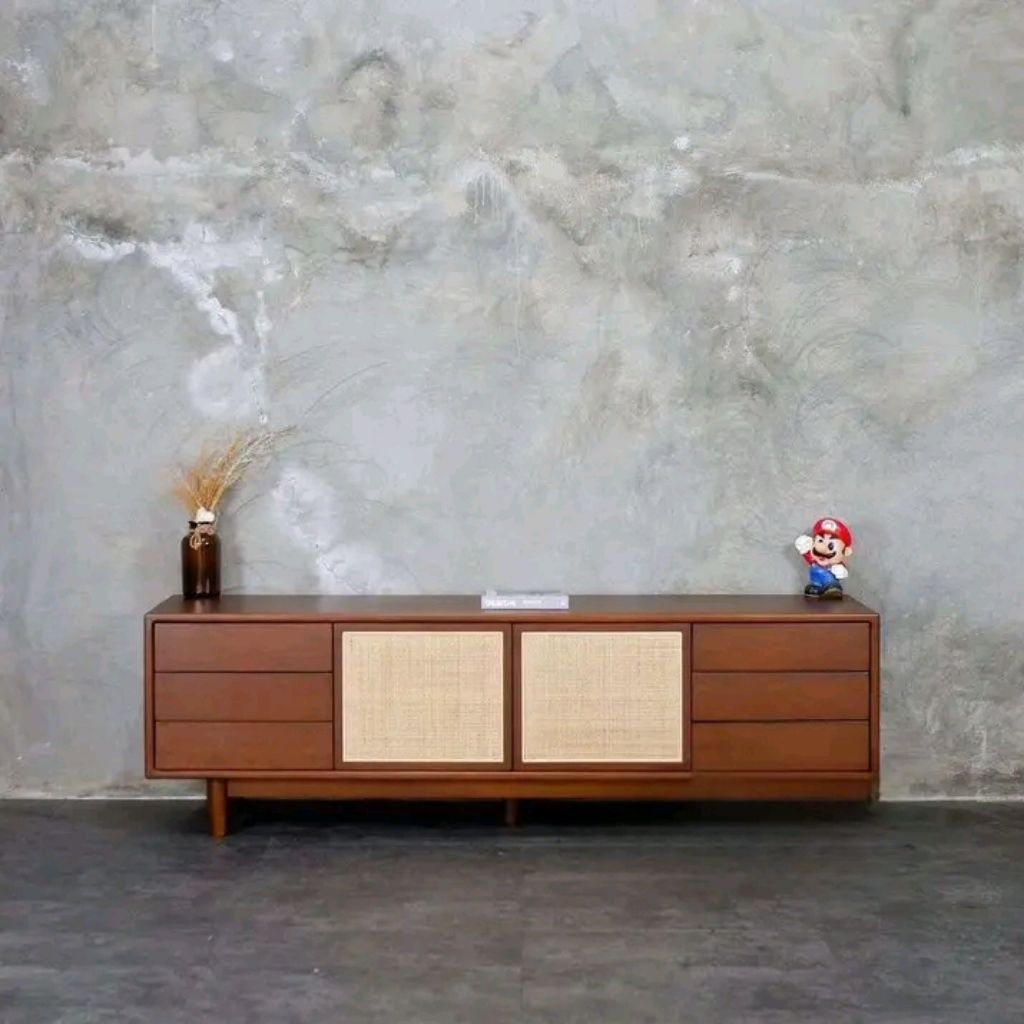 TV TABLE MEJA TV KAYU JATI BUFET TV KAYU JATI BUFET TV RETRO MEJA TV RETRO