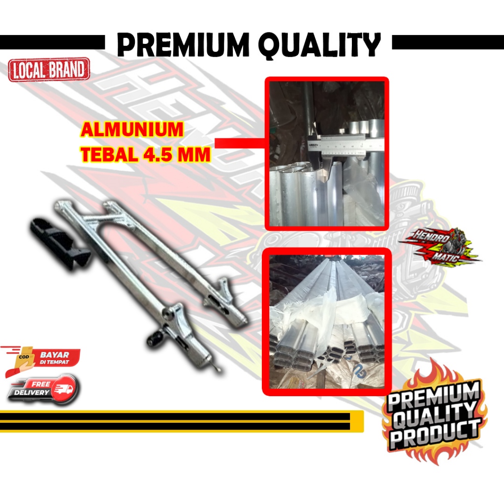 SWING ARM MODEL K2R ALMUNIUM PNP CB BEGEL PANJANG/GL100/MP/RKKING