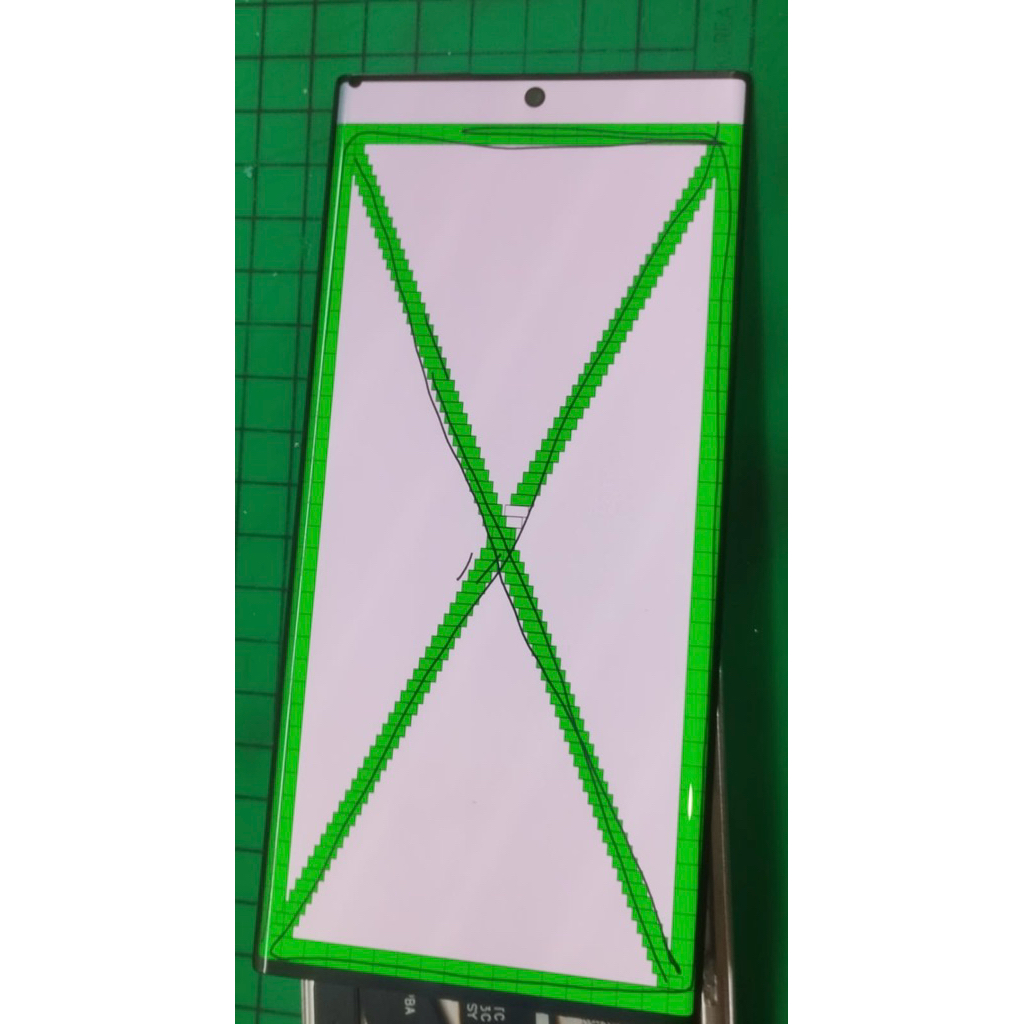 LCD + FRAME SAMSUNG S22 ULTRA ORIGINAL minus tompel manis