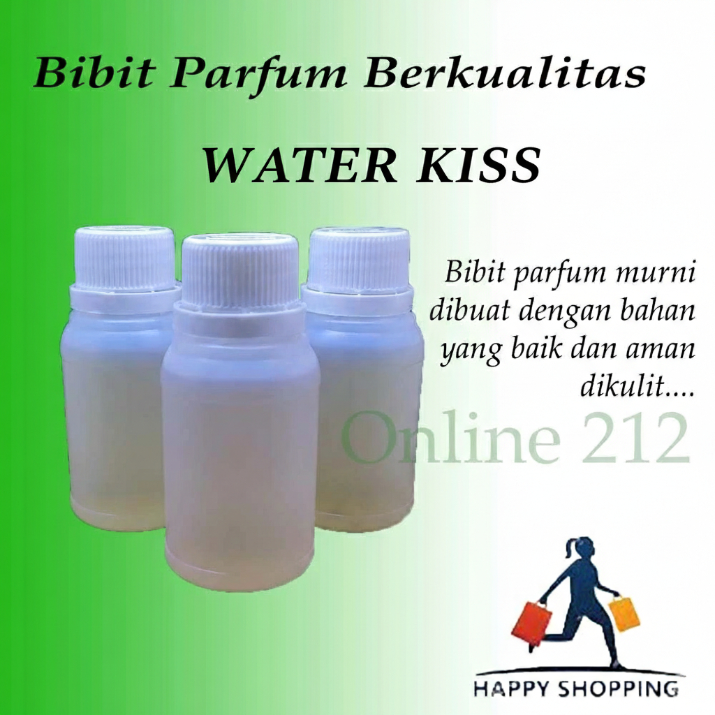 WATER KISS BIBIT PARFUM MURNI 100% - PARFUM BIBIT MURNI WATER KISS - PARFUM WANITA AWET TAHAN LAMA