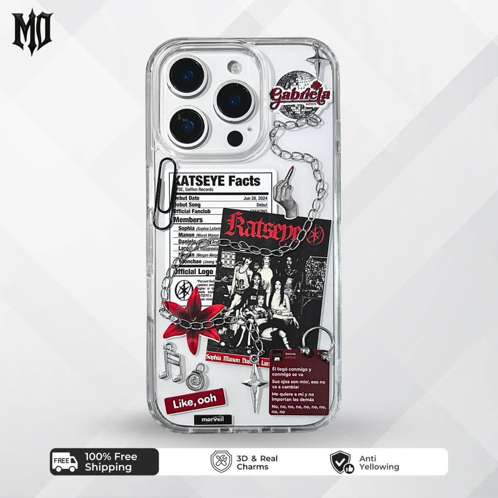 [morveil] Luxe Line - KATSEYE KPOP CASE HP IPHONE ANDROID casing hp resin unik aesthetic keren gothi