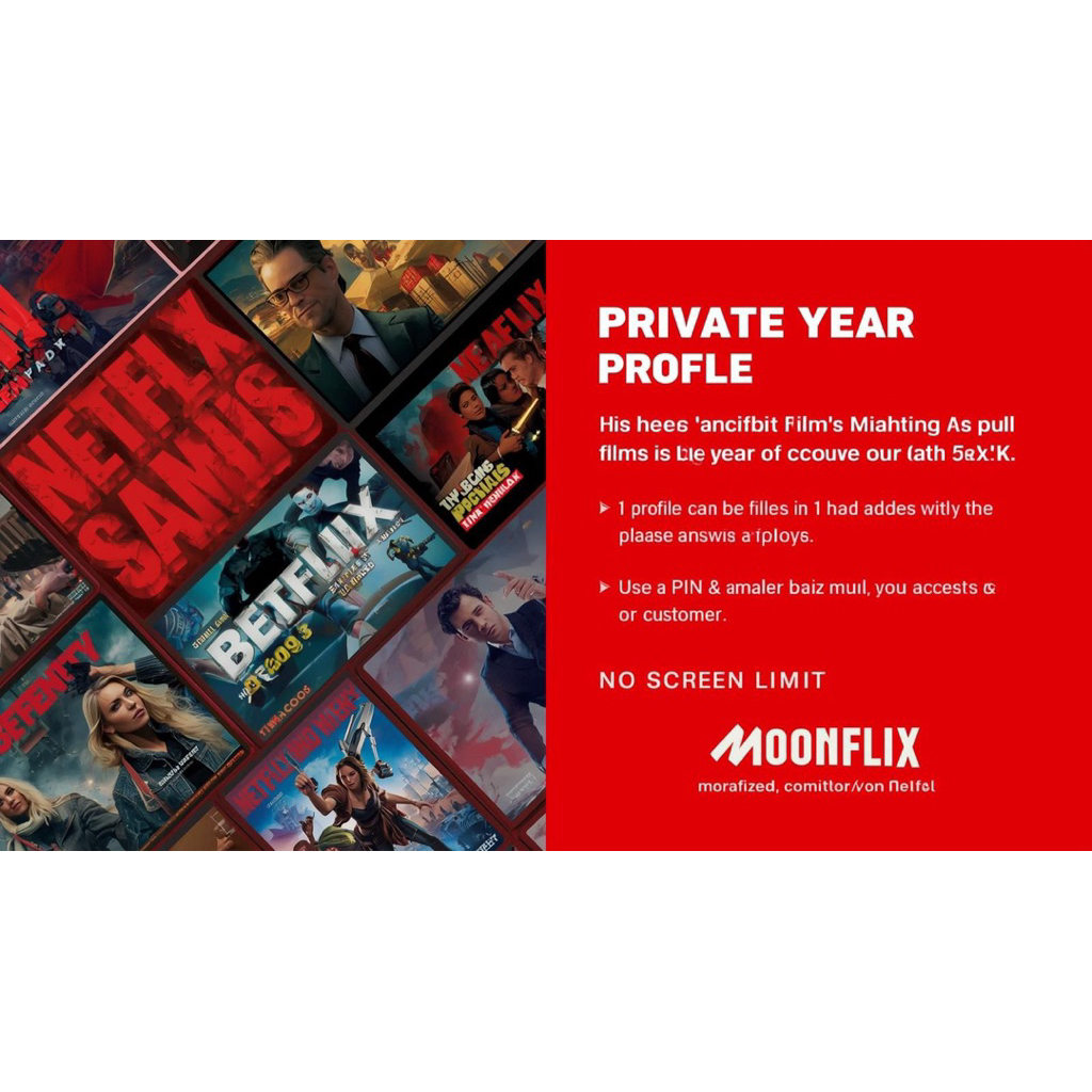 NETFLIXX 1 TAHUN 4k UHD BERGARANSI,NO VPN LEGAL INDO