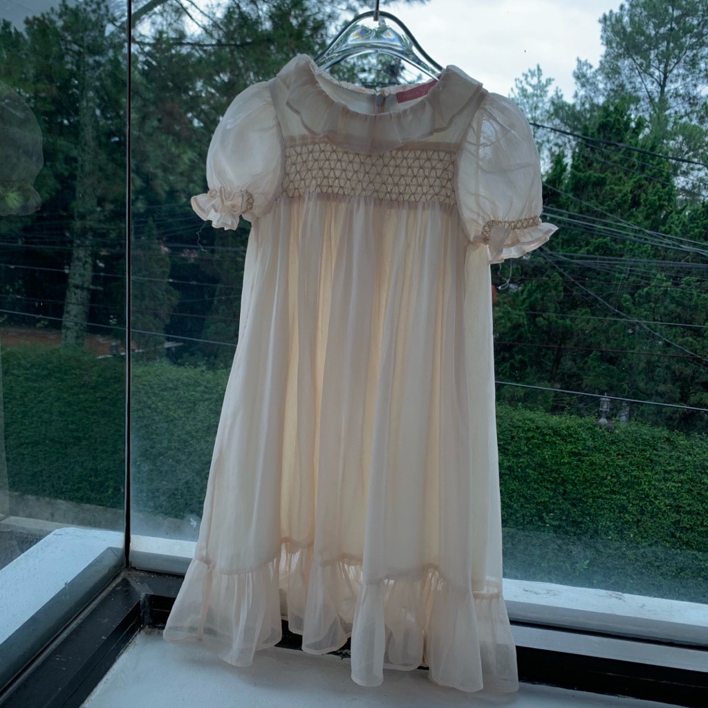 PRELOVED - Puella Flo Dress Cream (B-113)