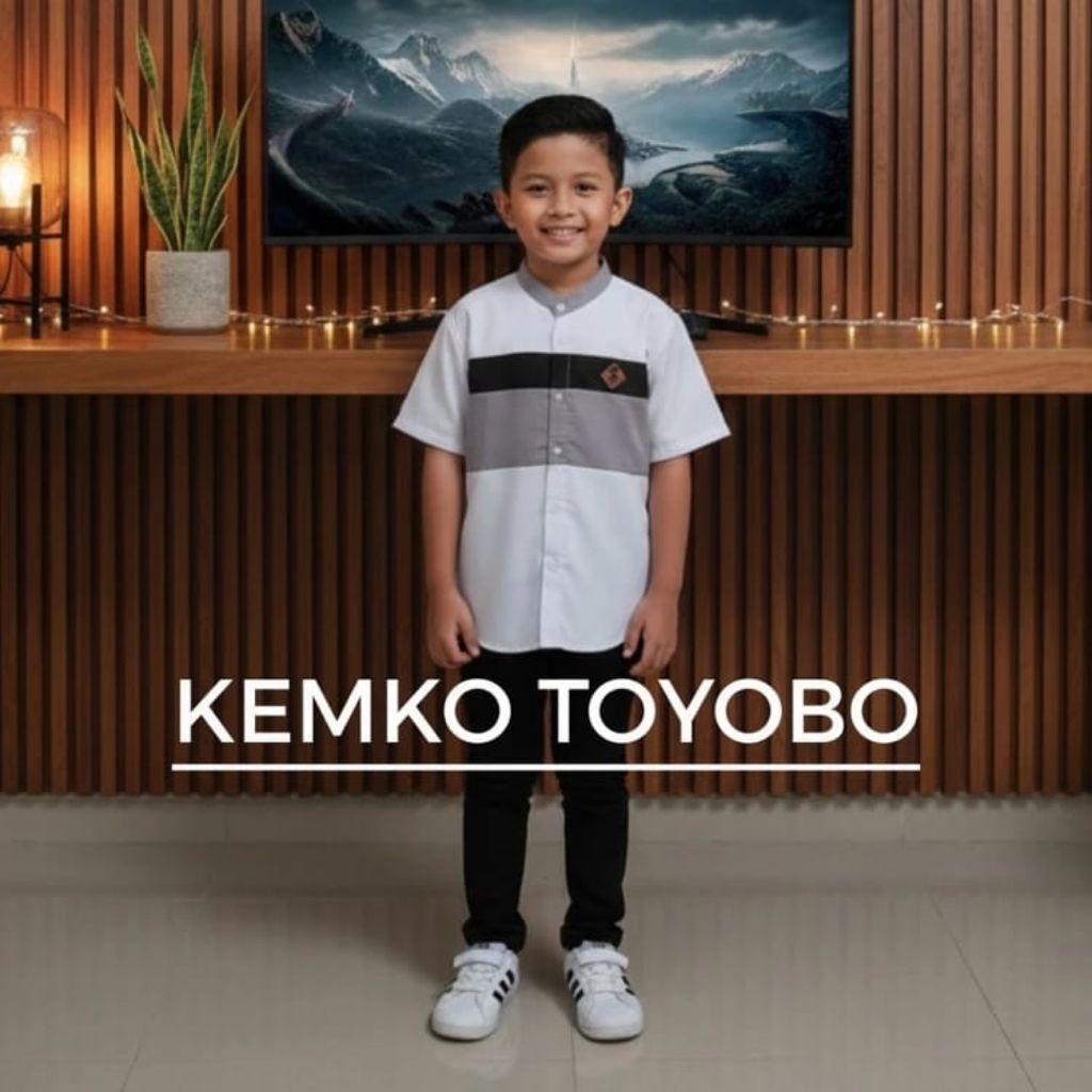 Couple Kemeja Koko Ayah Dan Anak Kemko Bahan Toyobo