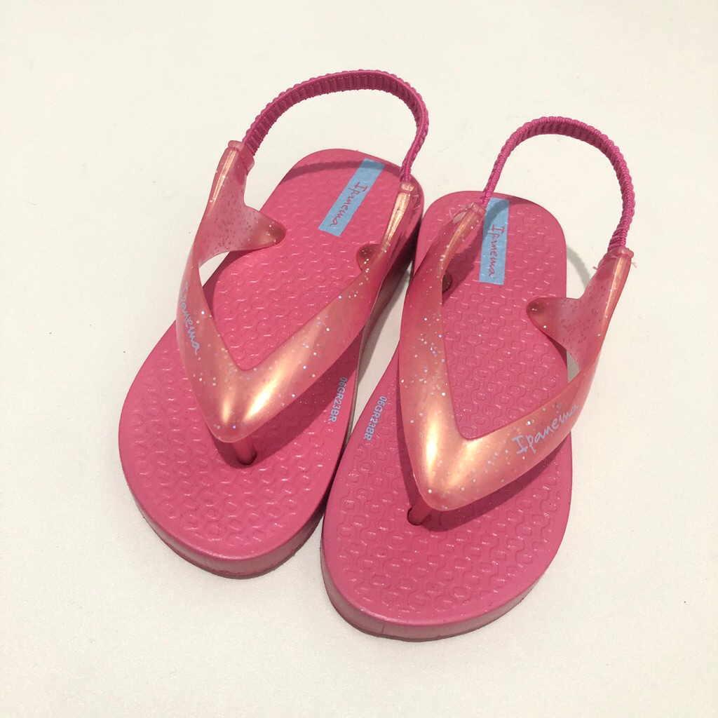 Preloved Ipanema Glitter Pink Sandal Anak