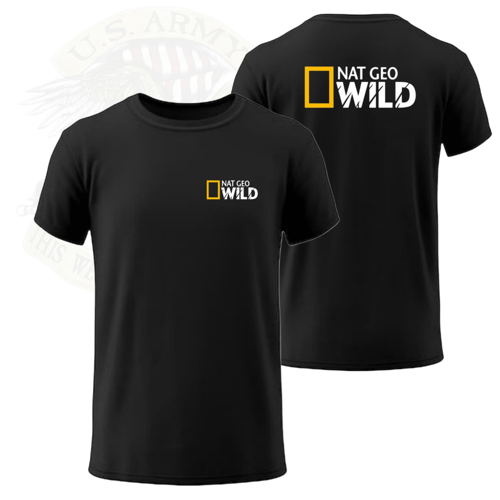 kaos nat geo wild lengan pendek