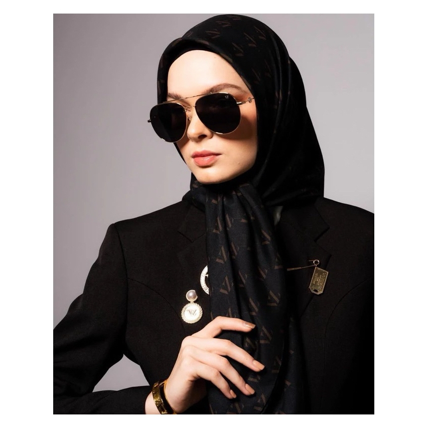 Vivi Zubedi Monogram Hijab Original