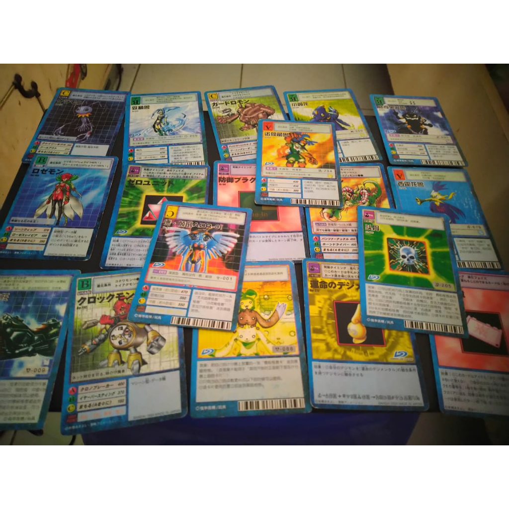 kartu digimon vintage card digivice slash jadul bandai digital monster