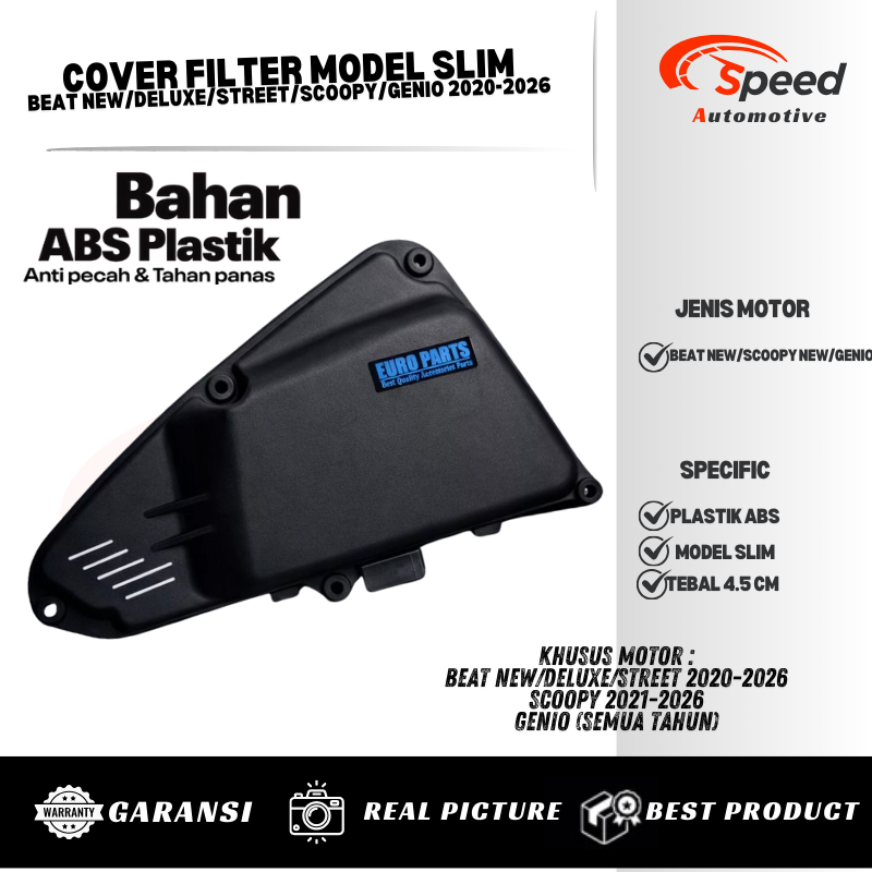COVER FILTER BEAT NEW DELUXE STREET SCOOPY GENIO 2020-2026 MODEL SLIM