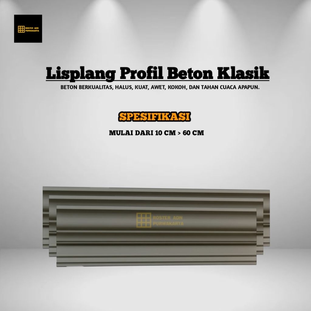 Lisplang Profil Beton List Profil Beton Tempel Profil Beton List Cantol Beton