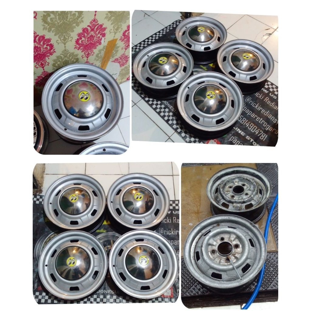 Velg oem pcd 4x110 R13 plus dop stainless