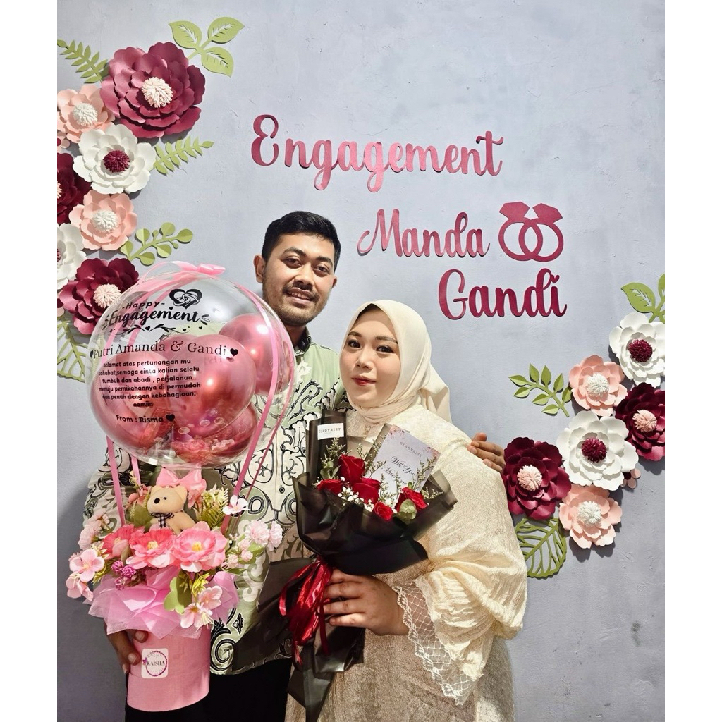 Paperflowers Backdrop Engagement