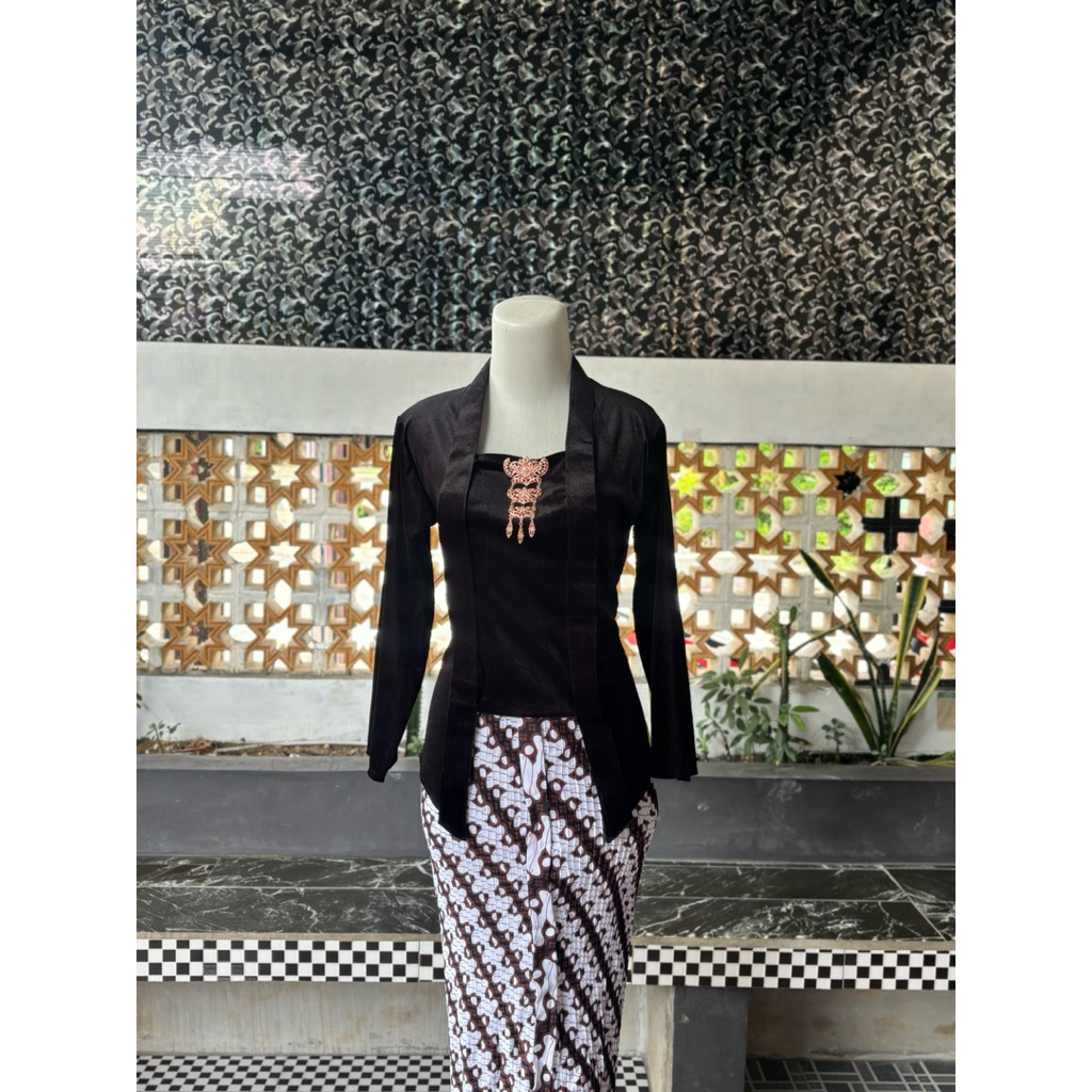 ATASAN KEBAYA BLUDRU KUTU BARU WANITA DEWASA LENGAN PANJANG