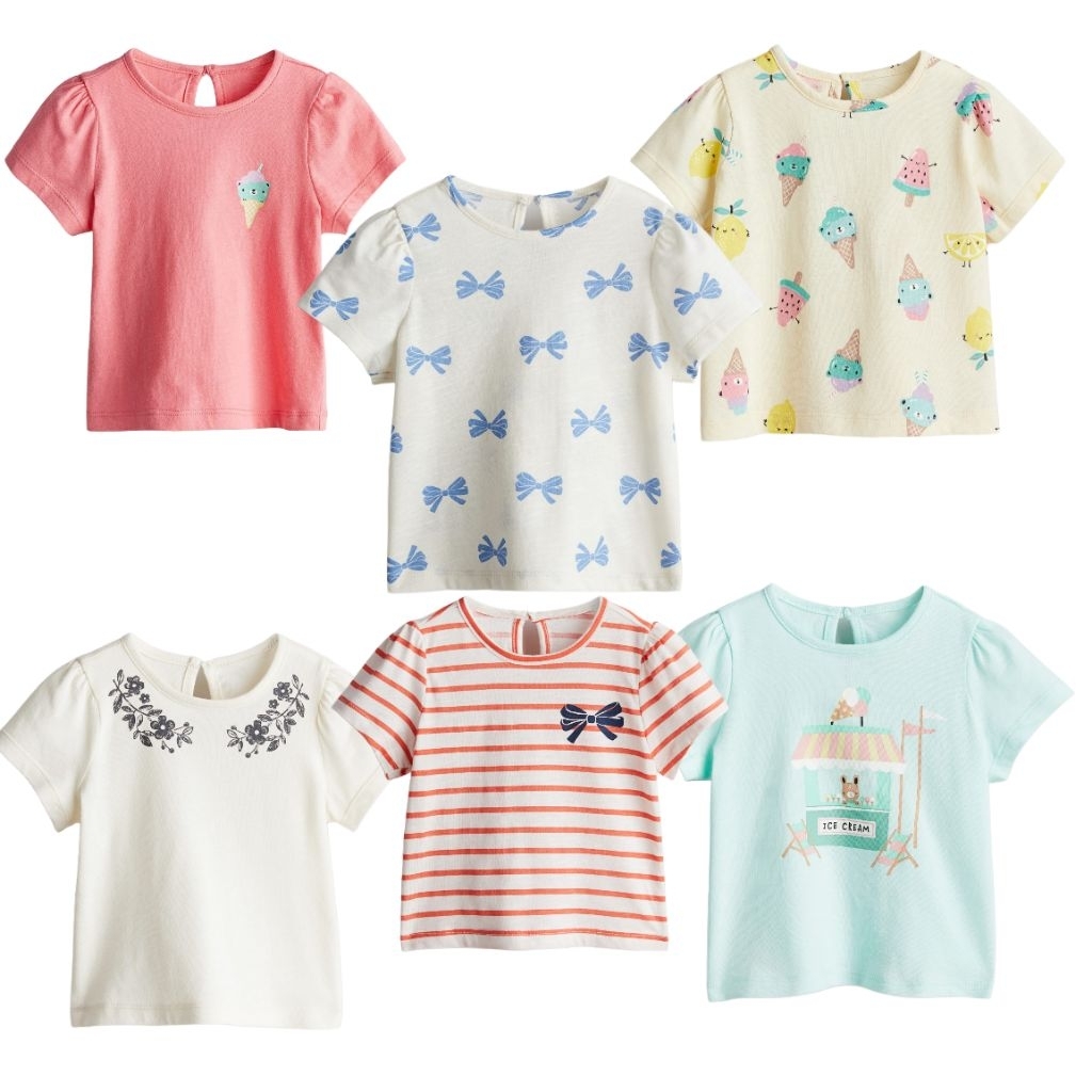 Baby Tee Baby Baju bayi branded HM luxury girl size 4 bulan - 4 tahun kaos cute