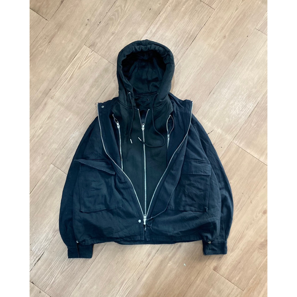 AVANT GARDE GOTHIC VKEI STYLE BURNING MULTIZIP JACKET LIKE RICK OWENS