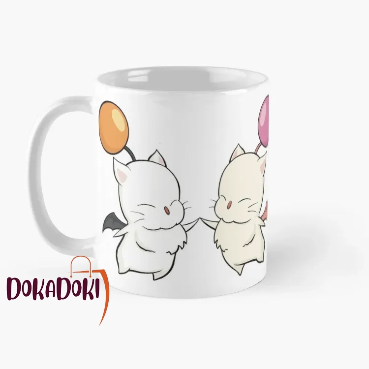 Cute Moogles With iconic pom poms and wings My Life as a King Ceramic Coffee Mug Gift Hampers Collec
