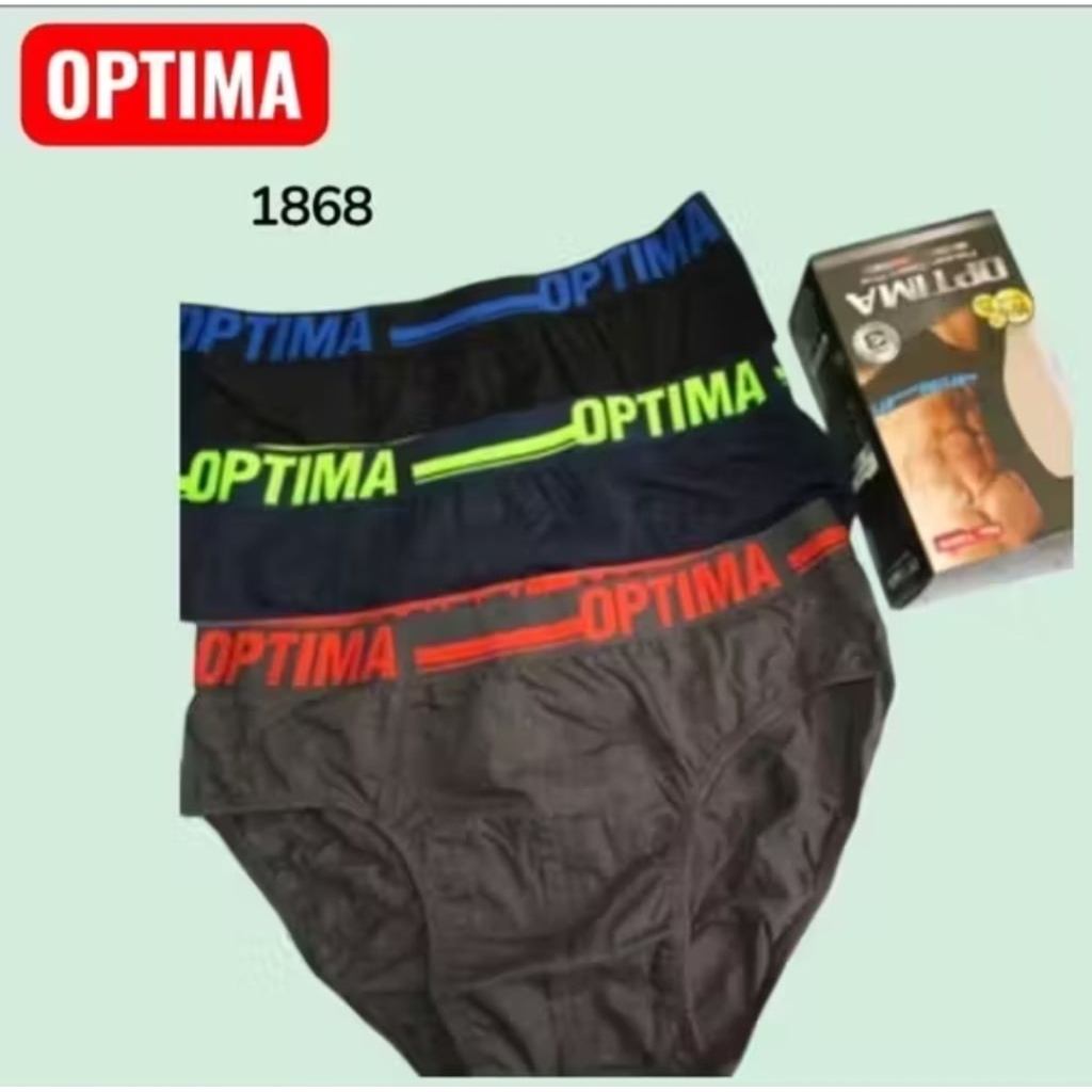 OPTIMA CD 1868 - Celana dalam Pria Optima Model Segitiga [ 3pcs ]