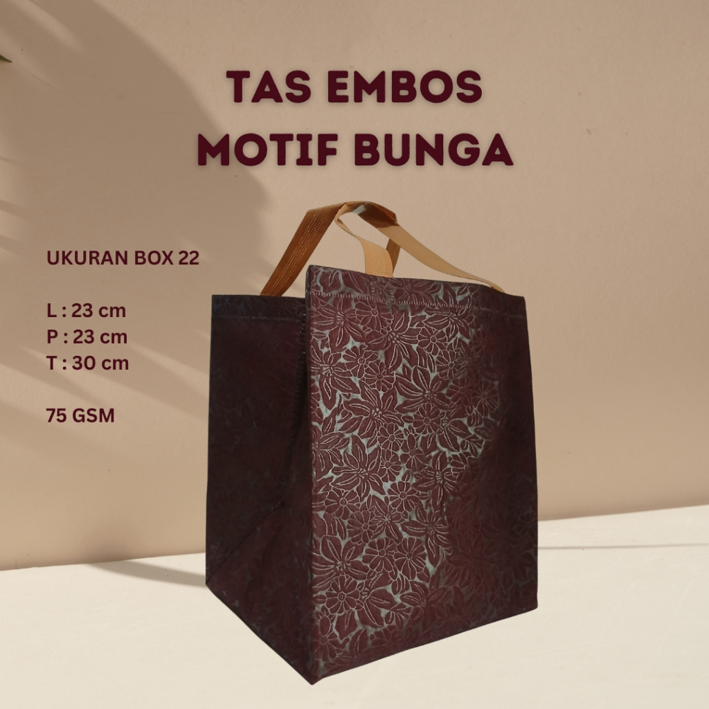 Tas hajatan, tas besek tas embos ukuran 22