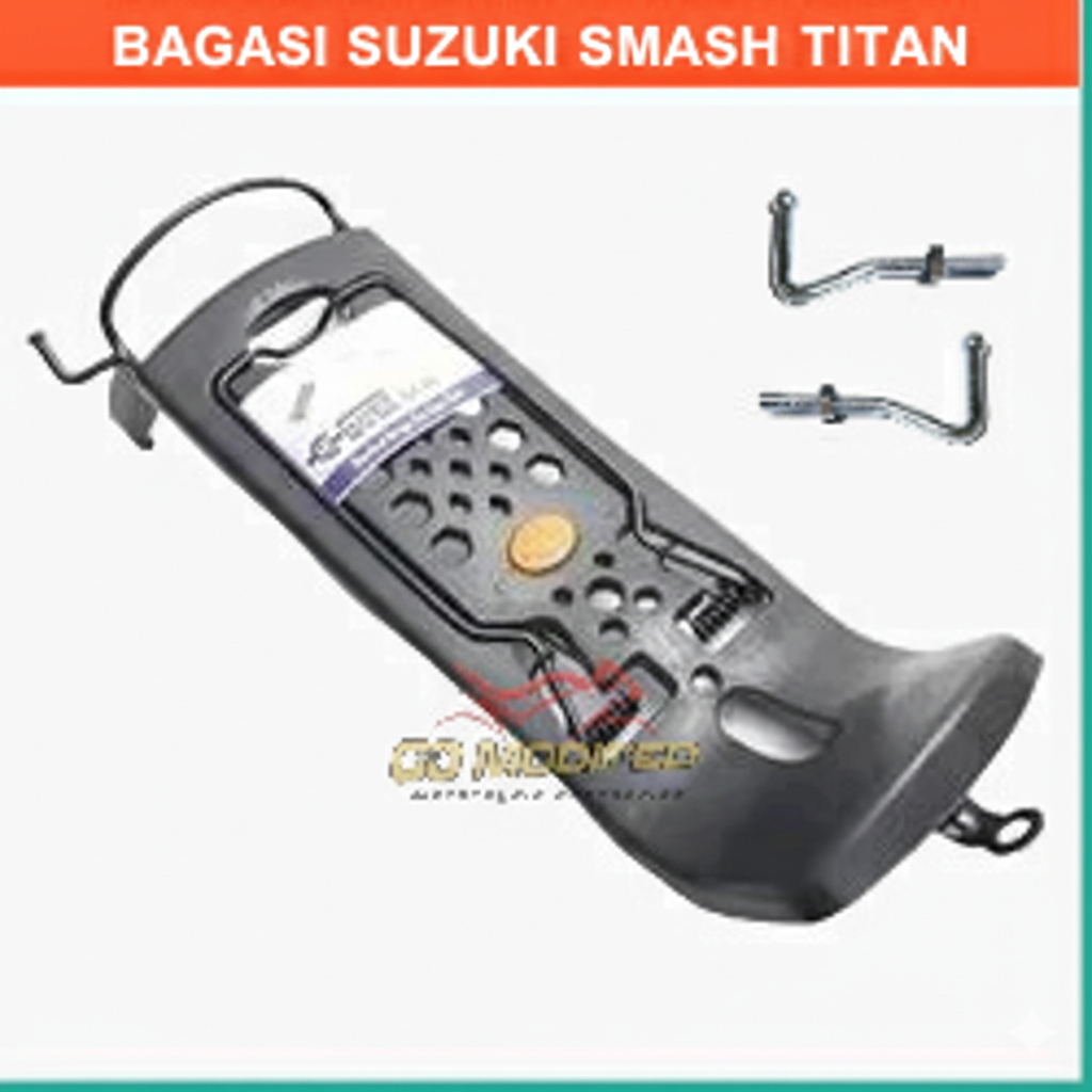 Bagasi Smash Titan Rak Jepit Barang Depan Motor Suzuki Smash Titan