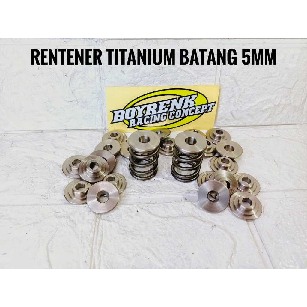 Retainer Klep Batang 5mm Bahan Titanium - Boyrenk Racing