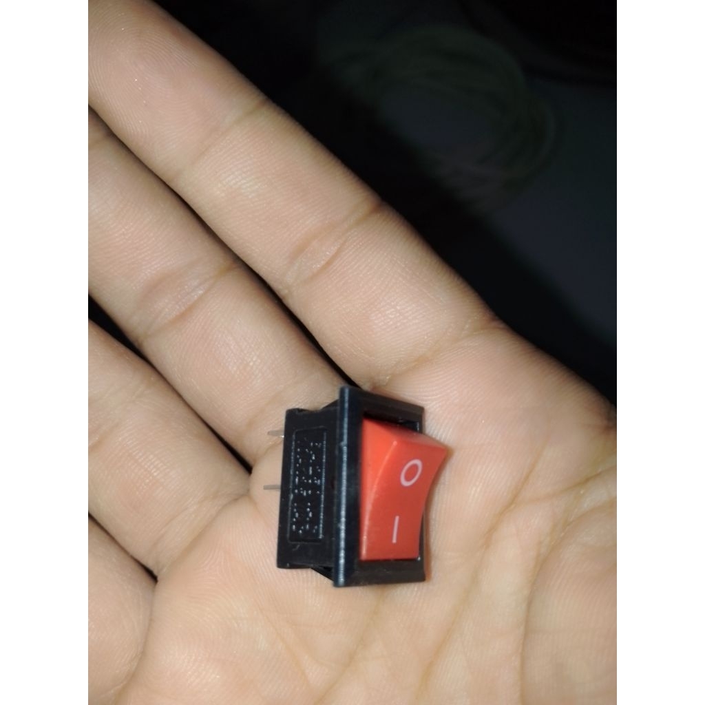 SAKLAR MERAH ROCKER 2 PIN ON OFF SAKLAR ROCKER MINI