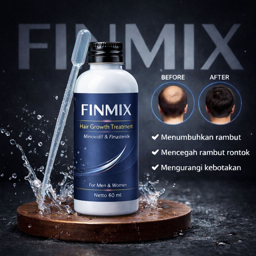 Finmix Hair Growth Treatment - Finmix Minoxidil - 60ml Perawatan rambut