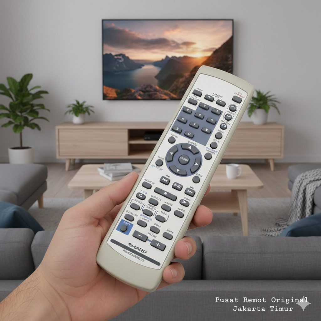 REMOTE REMOT DVD HOME THEATER SHARP RRMCGA005BGZZ ORIGINAL ASLI