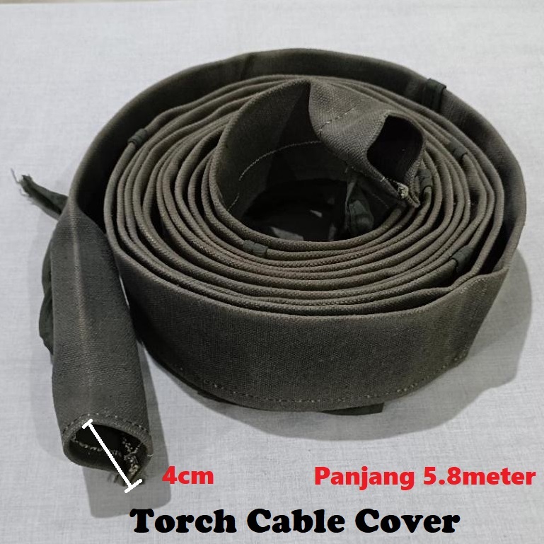 Cover Stang Argon 5.8meter Pelindung Kabel 5,8m Sarung Kabel Las Penutup Kabel Las
