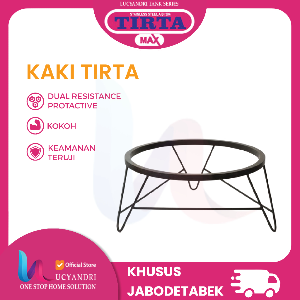 Kaki Tangki Air Tirta 500 Liter | Kaki Tangki Air Stainless Steel 500 L | Kaki Toren Air 500 Liter S