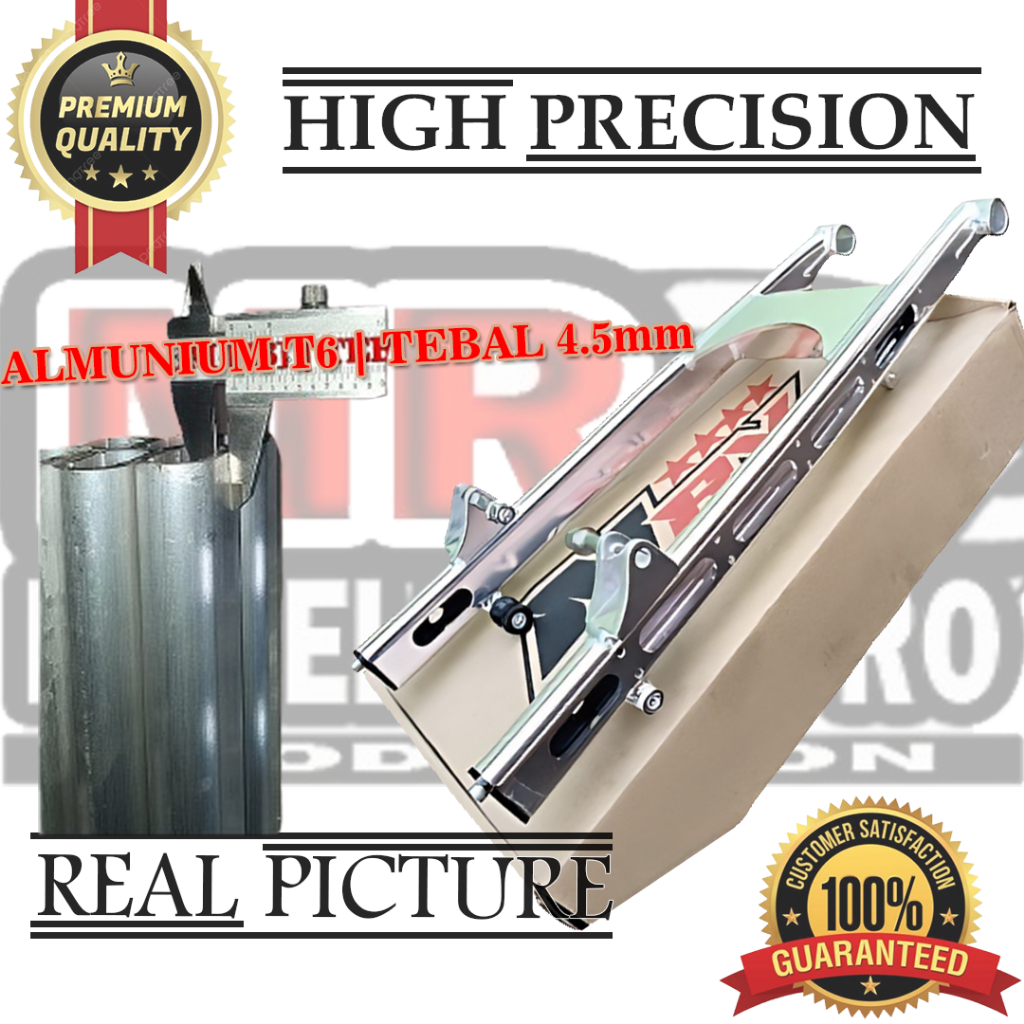 Swing Arm Almunium Tiger Asli Herex Arem Alumunium Racing Tiger NRV Coak Silver PNP