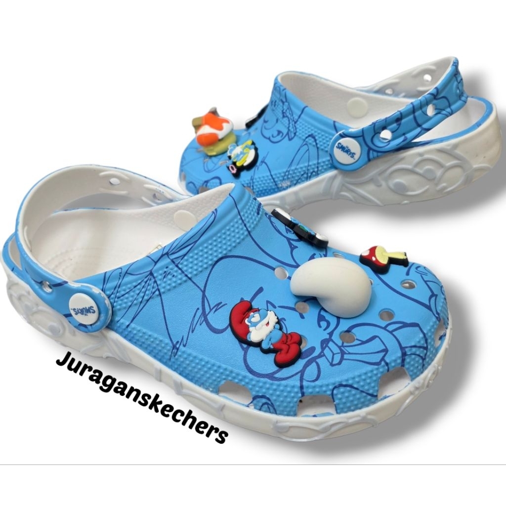 SANDAL TERLARIS CROCS CLASSIC SMURF/SANDAL CLASSIC SMURF/SANDAL CLASSIC SMURF UNISEX