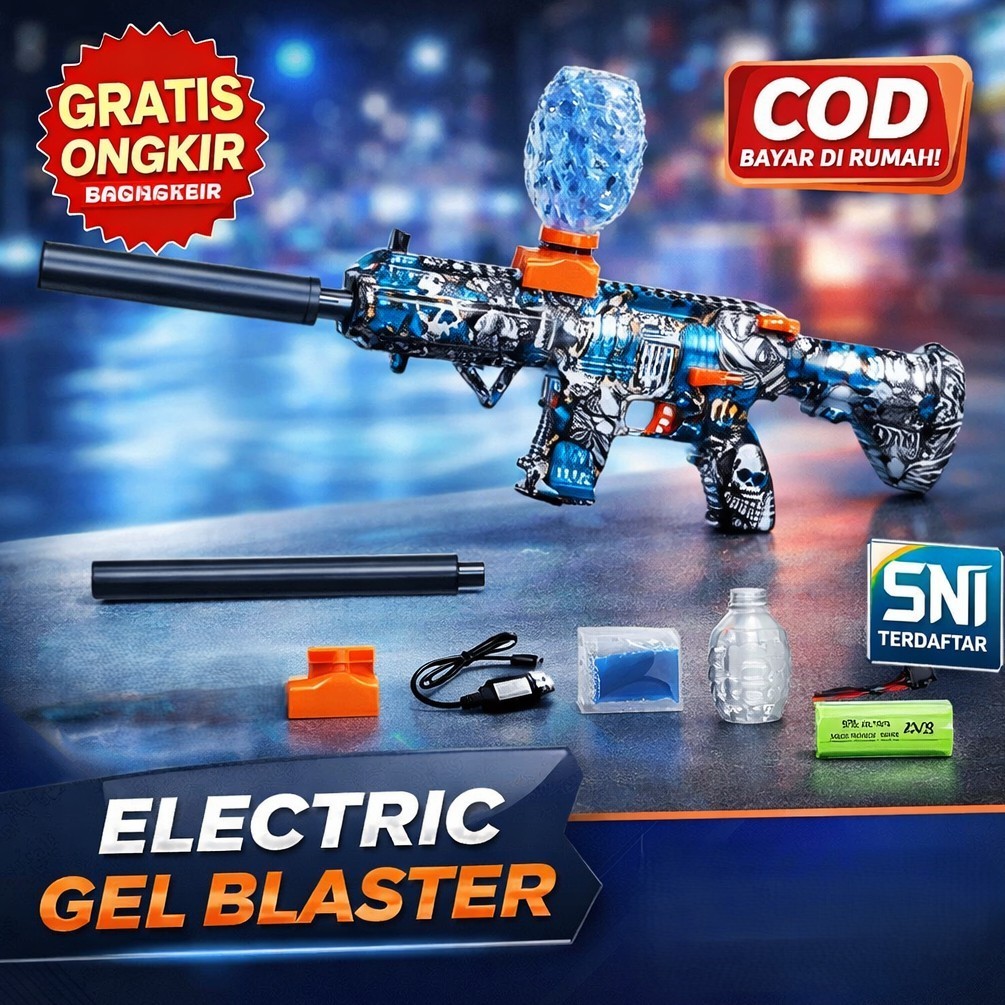 MAINAN GUN BLASTER M416/AK-47 GEL BLASTER GUN OTOMATIS-WATER GEL BLASTER PELURU AIR AMAN DAN SERU - 