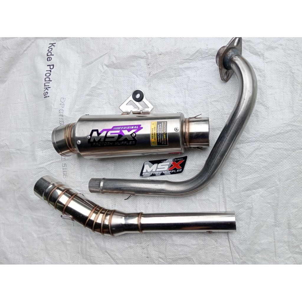 knalpot original msx cantol 19cm dos inlet 50 jrm satria Fu Vixion CBR Jupiter MX king Sonic gsx bis