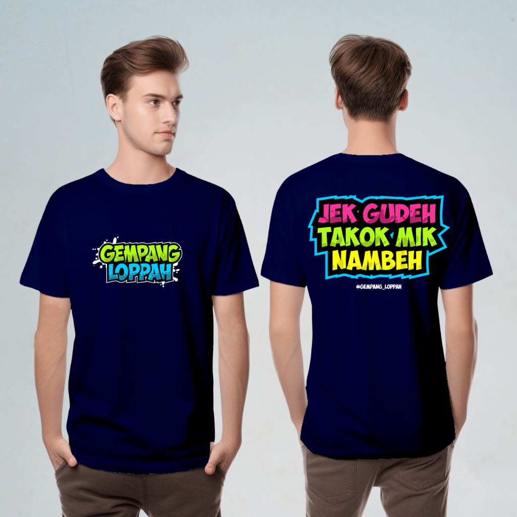 kaos kata kata madura jek gudeh takok mik nambe cowok cewek lengan pendek bahan katun