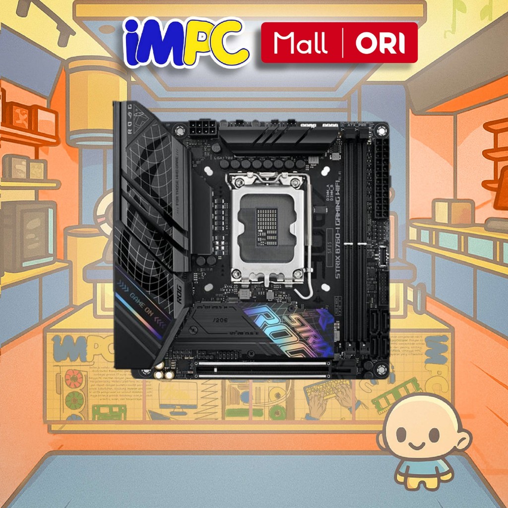 Asus ROG STRIX B760-I Gaming WIFI (LGA1700, B760, DDR5, USB3.2 Type-C)Asus ROG STRIX B760-I Gaming W