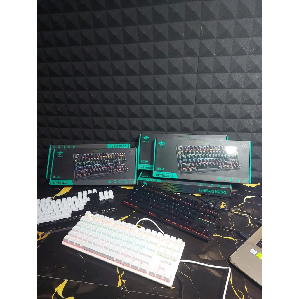 LEAVEN K550 Keyboard Mechanical Gaming RGB