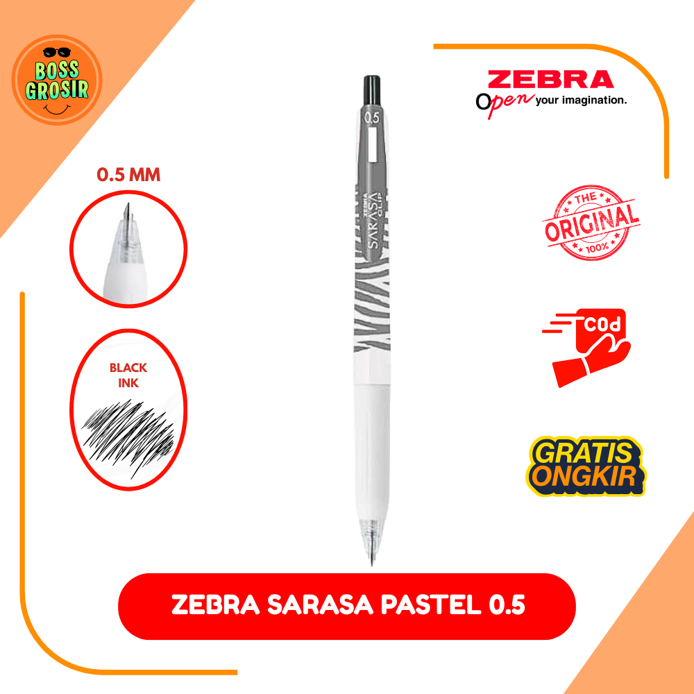 Boss Grosir - Zebra Sarasa Pastel Zebra 0.5 mm Satuan / Pulpen/ Pulpen Lucu / Pulpen Enak / Karakter