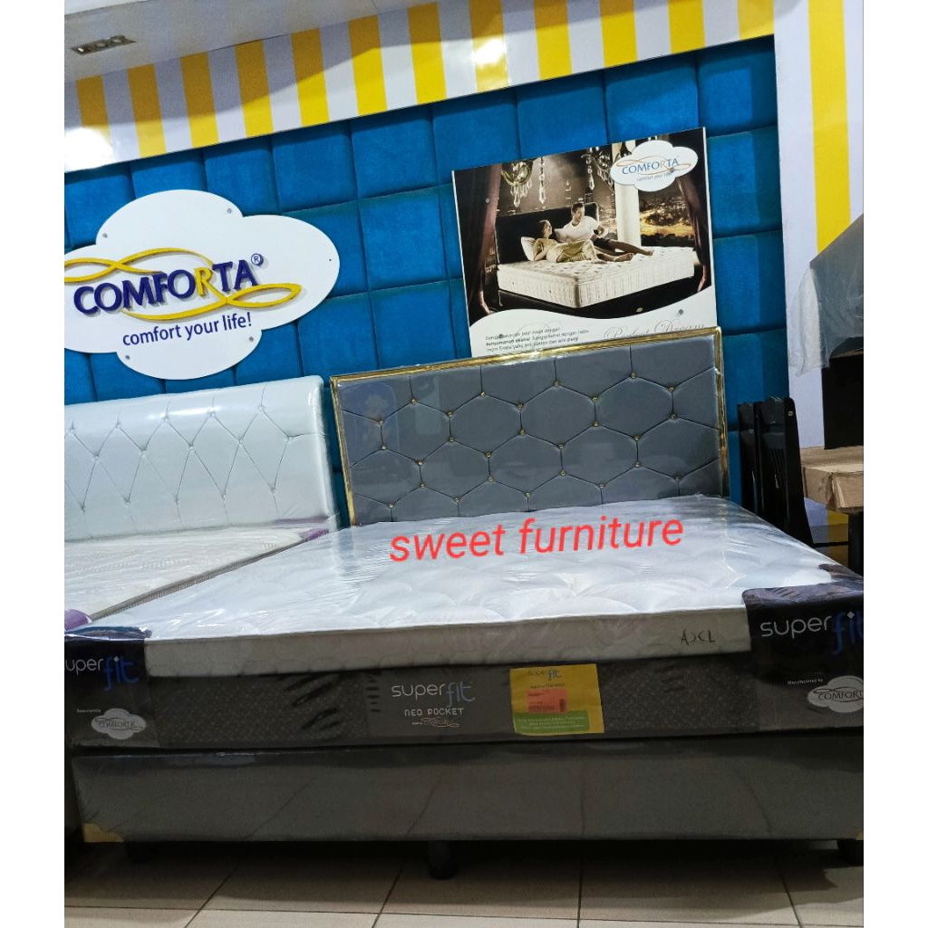 comforta superfit neo pocket 5 kaki ukuran 160 cm