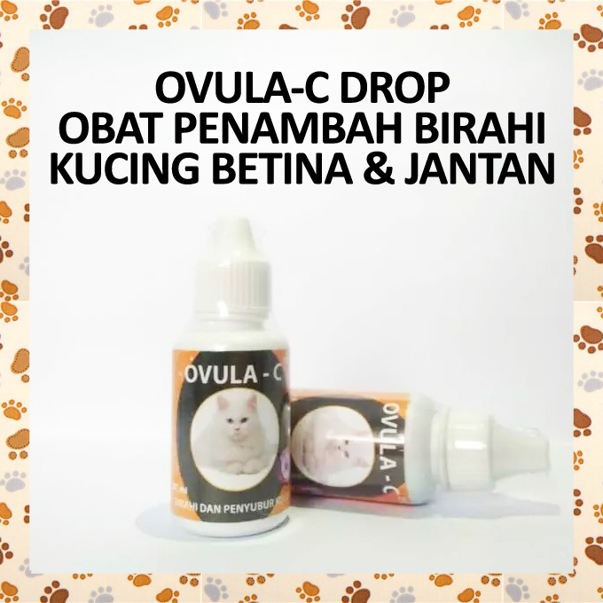 F21DB5 Ovula C Obat Penambah Birahi Kucing Betina Jantan Nafsu Penyubur Stamina Tetes Ovula-C Ovulas