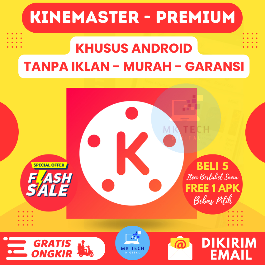 Aplikasi KINE.MASTER PREMIUM - Garansi - Murah