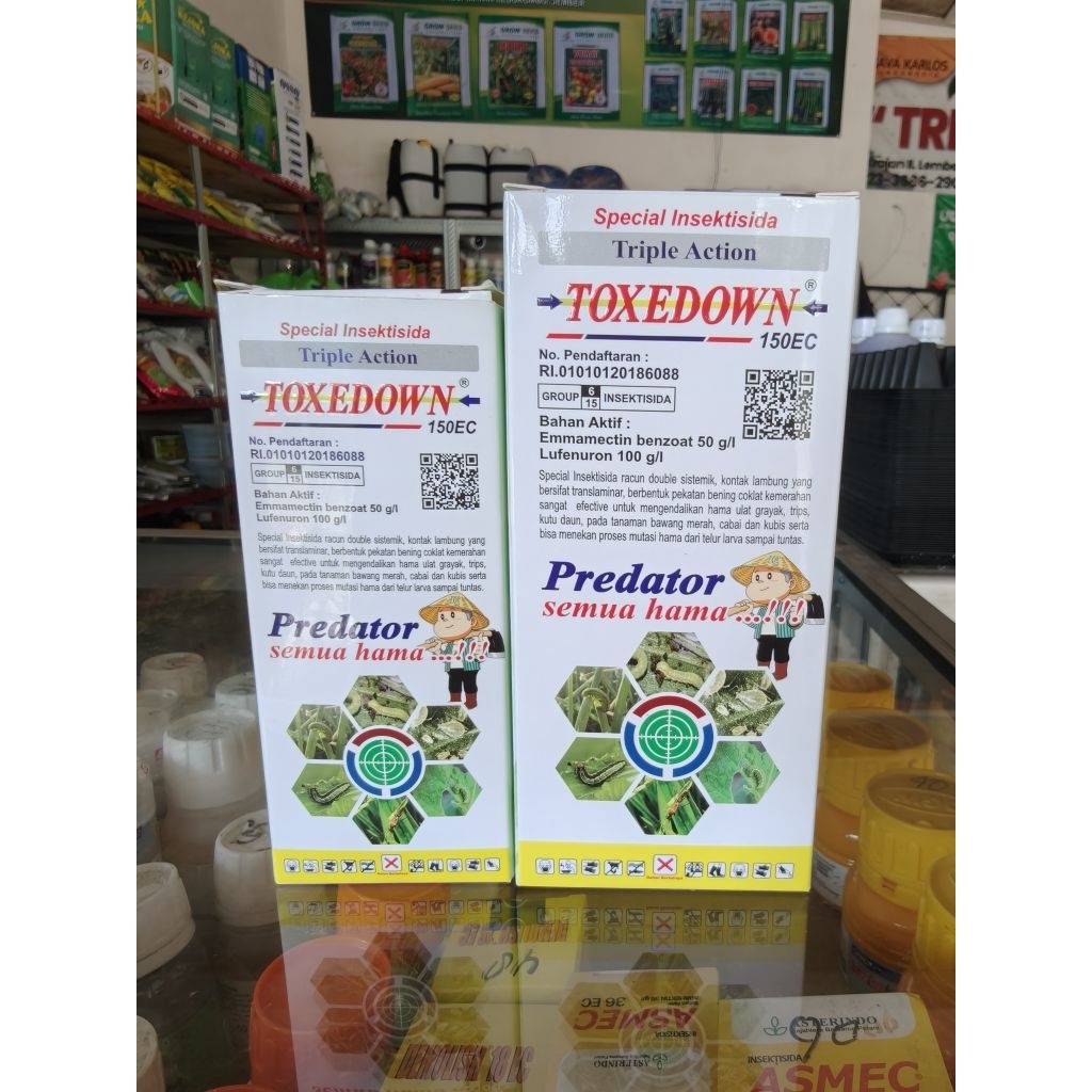 Insektisida TOXEDOWN 150 EC - emamektin benzoat 50g/l + lufenuron 100g/l